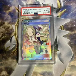 2019 Pokemon Sun & Moon Tag Team GX All Stars #198 FA Mina PSA 10 - Image 1