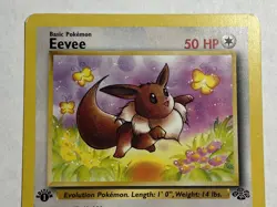 Awesome WOTC 1999 Pokemon Jungle Eevee 51/64 1st Edition LP Lightly Played - Image 2