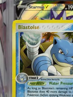 Pokemon TCG Reverse Holo Blastoise Stamped 14/100 Gold Crystal Guardians HP - Image 3