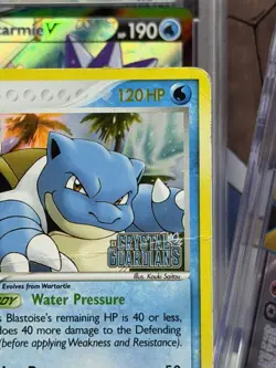 Pokemon TCG Reverse Holo Blastoise Stamped 14/100 Gold Crystal Guardians HP - Image 4