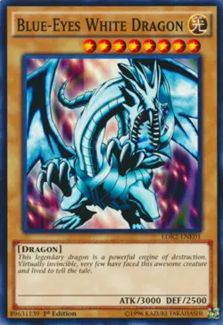 Yugioh! LP Blue-Eyes White Dragon (LOB art) - LDK2-ENK01 - Common - 1st Edition - Image 1
