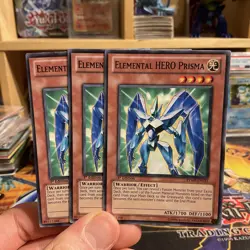 3X Elemental HERO Prisma rymp-en012 1st Edition (NM/VLP) Common Yu-Gi-Oh Playset - Image 1