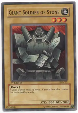 Giant Soldier of Stone 1st Edition Common SDP-007 Yu-Gi-Oh Near Mint - Image 1
