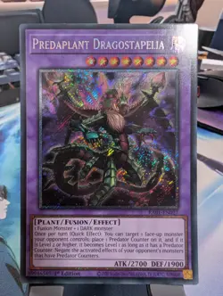 YuGiOh! Predaplant Dragostapelia RA01-EN027 Platinum Rare 1st Ed - Image 1