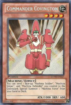 Commander Covington - LCYW-EN167 - Secret Rare - Unlimited Edition Near Mint Leg - Image 1