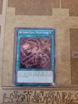 YUGIOH SKY STRIKER MECHA WIDOW ANCHOR BLHR-EN092 SECRET 1ST ED NM - Image 1