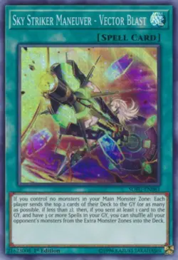 Yugioh! LP Sky Striker Maneuver - Vector Blast - SOFU-EN061 - Super Rare - 1st E - Image 1