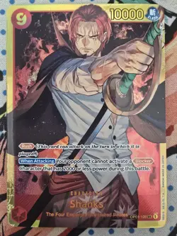 Shanks NM/M AltArt OP01-120 SEC One Piece TCG Romance Dawn English - Image 1