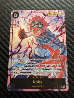 Koby (Alternate Art) OP11-119 A Fist of Divine Speed Foil 9000 Power - Image 1