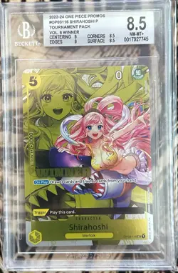 One Piece CCG Shirahoshi Winner Prize Promo OP03-116 BGS 8.5 - Image 1