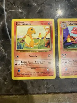 Base Set Charmander & Charmeleon 2-Card Evolution Lot Vintage Pokemon Cards WOTC - Image 3