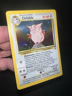 Clefable 5/130 Holo Rare Base Set 2 Pokemon Card NM wotc - Image 4