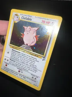 Clefable 5/130 Holo Rare Base Set 2 Pokemon Card NM wotc - Image 5