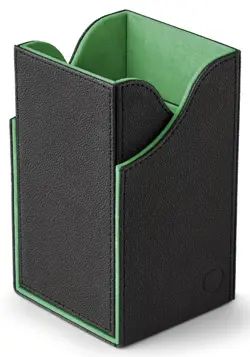 DRAGON SHIELD NEST PLUS 100 BLACK / GREEN CARD STORAGE BOX dice compartment case - Image 4