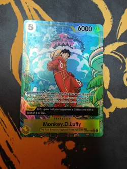 Monkey D Luffy TR OP07-109 Two Legends Treasure Rare One Piece Card Game English - Image 1