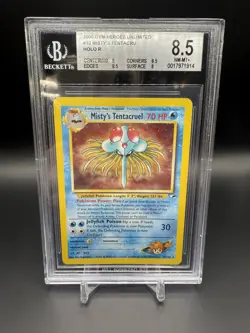 BGS 8.5 Misty's Tentacruel 2000 Gym Heroes 10/132 Holo Pokemon Card RARE - Image 1