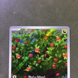 Pokemon Applin 185/167 SV06: Twilight Masquerade Illustration Rare Holo Card - Image 2
