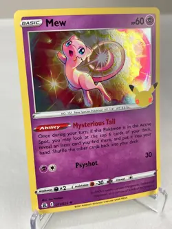 Mew 011/025 SWSH Celebrations Holo Rare Pokemon Card - Lightly Played - Image 2