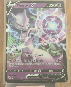 Mewtwo V 30/78 Pokemon Go Ultra Rare Holo Pokemon TCG Card NM - Image 1