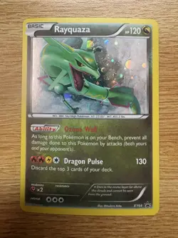 Pokemon TCG Rayquaza XY64 Holo Promo Card - Image 1