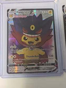 Pokemon Cosplay Poncho Pikachu Fan ART Holos 9 Cards Non Tcg Holofoil - Image 5