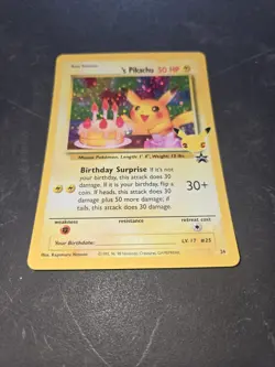 Celebrations Birthday Pikachu #24 Pokemon Card 25th Anniversary PACK FRESH - Image 1
