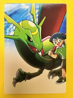 2004 Pokemon Adventure Card Pikachu The Movie Nintendo Rayquaza #75 Very Rare NM - Image 1