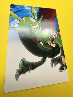 2004 Pokemon Adventure Card Pikachu The Movie Nintendo Rayquaza #75 Very Rare NM - Image 2