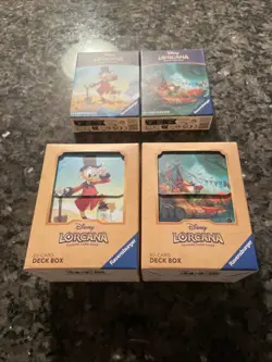 Disney Lorcana TCG - Lot of 2 80-card Deck Boxes & 2 Packs of 65 Card Sleeves - Image 4