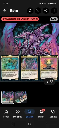 Kaleidoscope Killers Secret Lair LP Ur-dragon, Reaper King, Sliver Overlord - Image 1