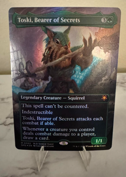 Magic The Gathering Toski, Bearer of Secrets (Borderless) Special Guests Foil NM - Image 1