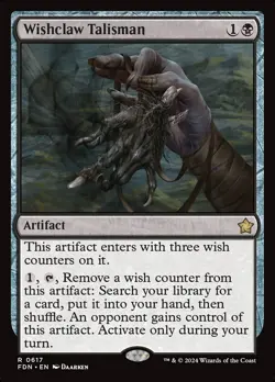 MTG Foundations R Wishclaw Talisman #0617 - Image 1