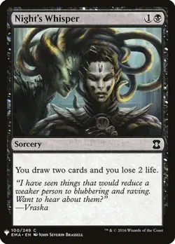Night's Whisper The List NM MTG - Image 1
