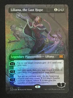 1x MTG Liliana, the Last Hope (Textured Foil) - Double Masters 2022 (2X2) #573 - Image 1