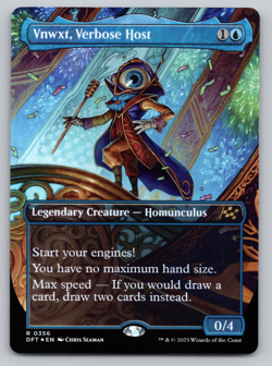 Vnwxt, Verbose Host FOIL Borderless- Aetherdrift MTG - Image 1