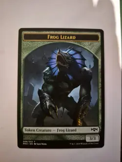 Frog Lizard Token 6/13 NM) Ravnica Allegiance RNA Magic MTG (C) - Image 1
