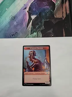 MTG - Scorpion Dragon Token OTJ Regular #11 - Image 2