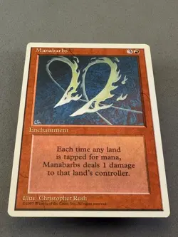 Manabarbs MTG Core Set 4th Edition Regular-Never Played Near Mint-Vintage Magic - Image 3