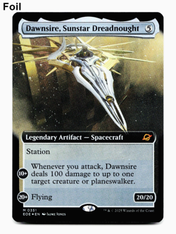 Dawnsire, Sunstar Dreadnought (Extended Art) - FOIL - [Edge of Eternities] MTG ⚪ - Image 1