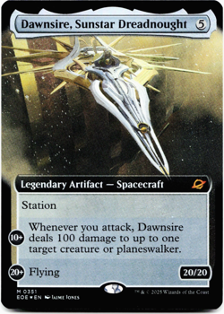Dawnsire, Sunstar Dreadnought (Extended Art) - FOIL - [Edge of Eternities] MTG ⚪ - Image 3