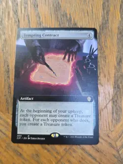 Tempting Contract (Extended Art) #405 (NM) Commander 2021 C21 Magic MTG - Image 1