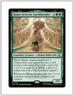 1x Bumi, Eclectic Earthbender, Non-Foil, Avatar Eternal Legal, Magic MTG NM - Image 1