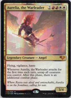 2015 From the Vault: Angels Aurelia, the Warleader RARE FOIL #4 - Image 1