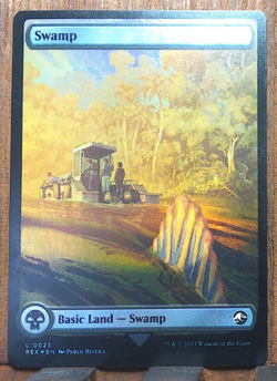 MTG💀 Swamp ( FOIL ) Universes Beyond: Jurassic World Collection NEAR MINT❤💕 - Image 1