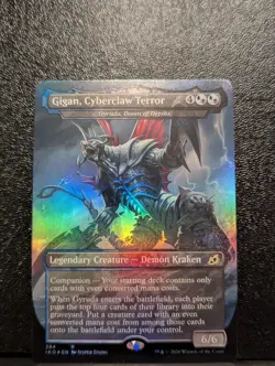 MTG Gigan, Cyberclaw Terror FOIL Ikoria: Lair of Behemoths 384 NM - Image 1