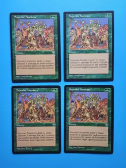 MTG 4x Superior Numbers x4 LP Mirage Magic the Gathering Playset - Image 1