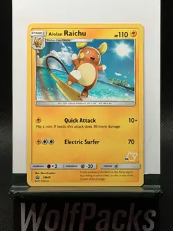 Pokemon TCG Sun & Moon Promo - Alolan Raichu SM65 - Image 1