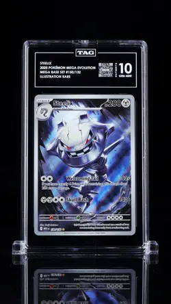 2025 POKEMON MEG EN-MEGA EVOLUTION ILLUSTRATION RARE #150 STEELIX TAG 10 - Image 1