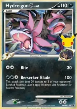 LP Pokemon Hydreigon C lv.61 - SWSH138 - SWSH Black Star Promos Lightly Played S - Image 1