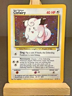 Clefairy 06/130 Base Set 2 Holo Rare Pokemon TCG Vintage LP - Image 1